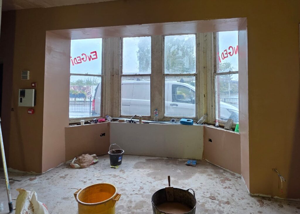 Bay Window Plastering by Loredana & Rose