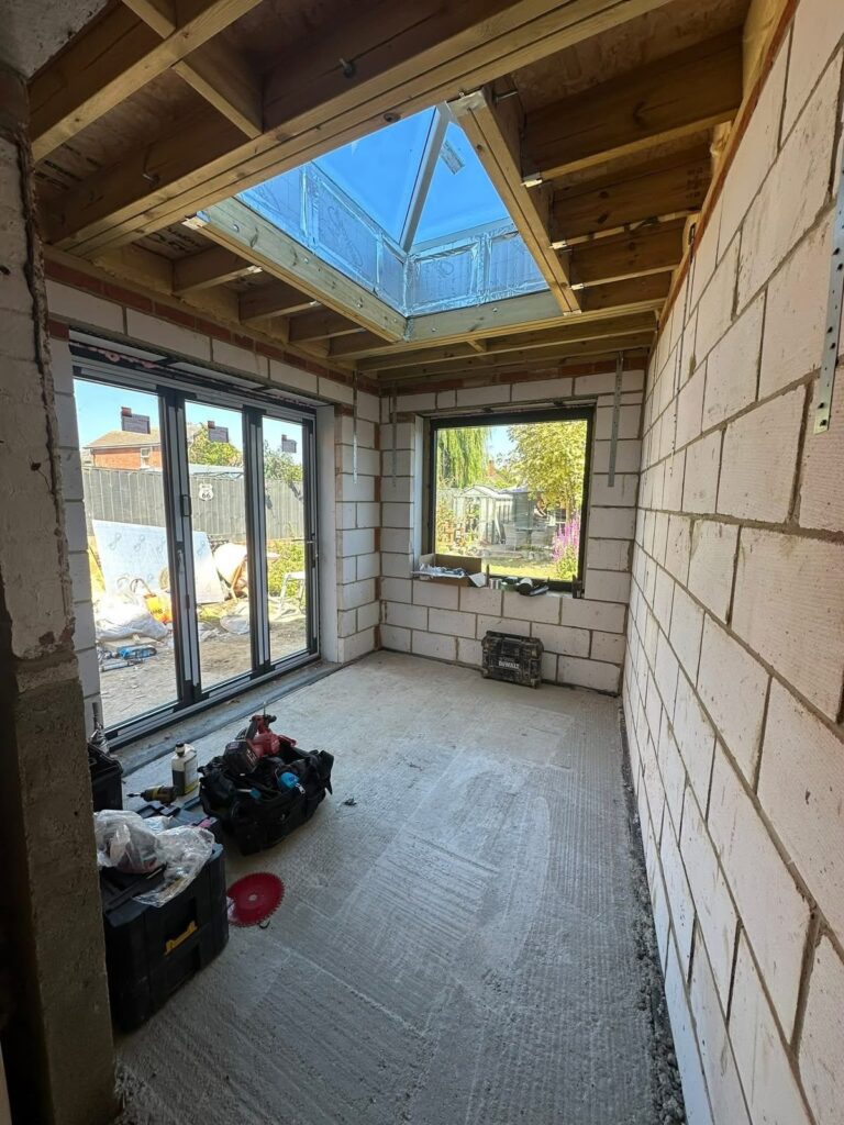Glazed Extension Interior by Loredana & Rose